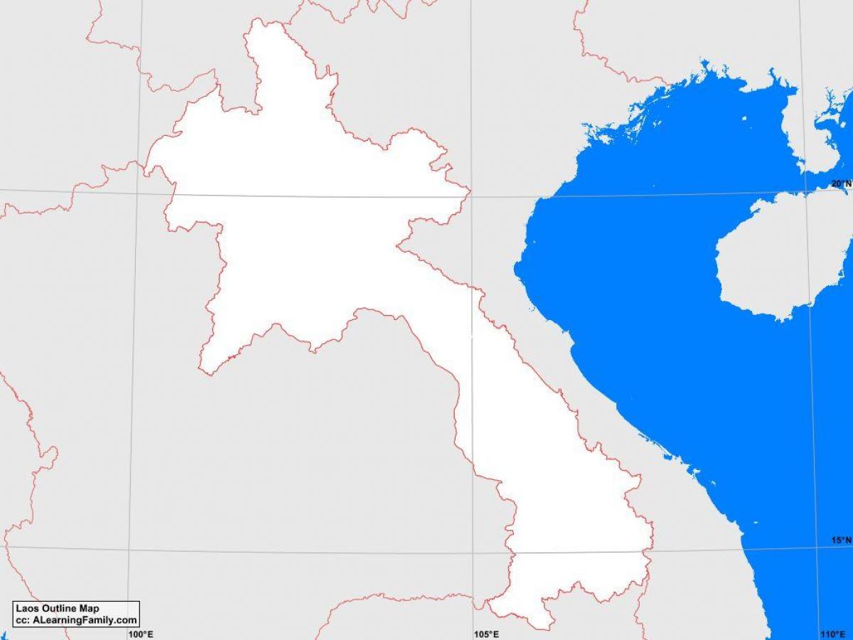 Karta Laos krug