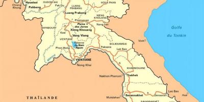 Detaljna karta Laos