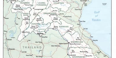 Karta Laos putovanja