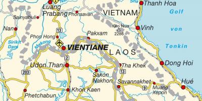 Zračne luke Laos na karti